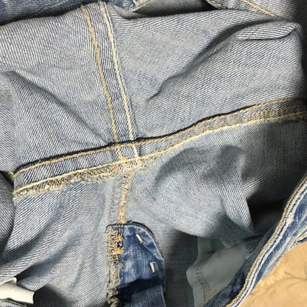 Aeropostale denim jean distressed long cotton shorts Sz 9/10